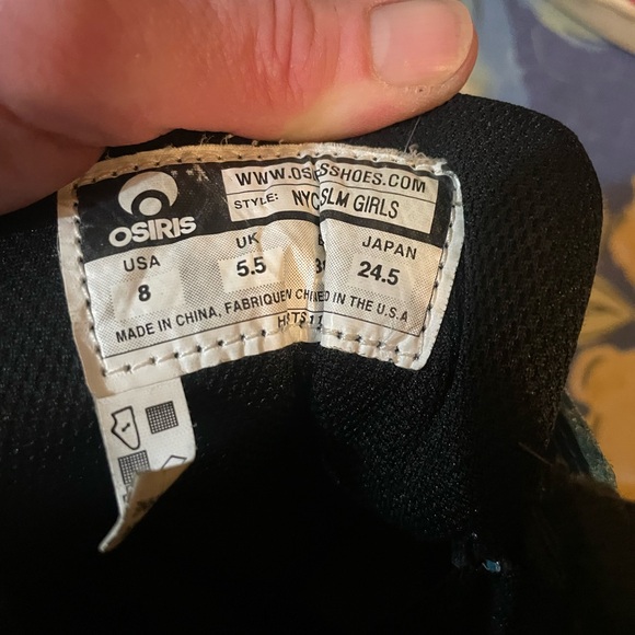 Osiris Kids Sneakers in Pink, Purple, and Black - Picture 3 of 3